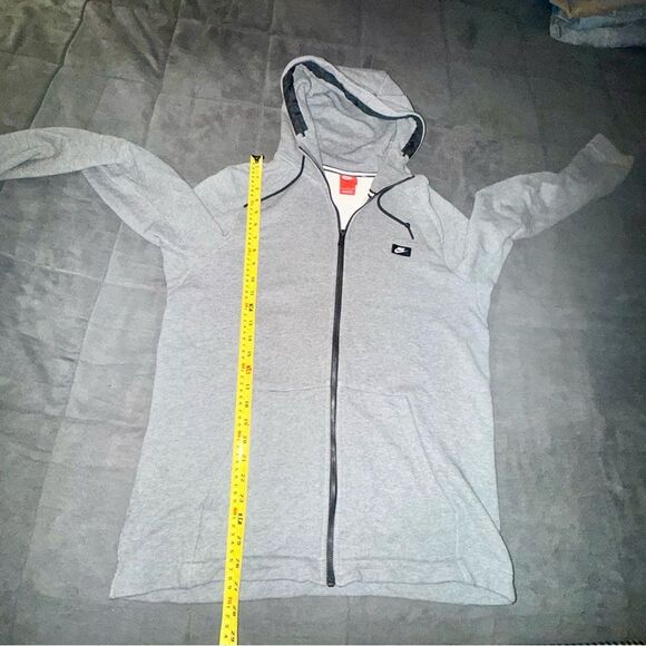 Nike Men's Gray Zip-Up Hoodie Size Large - Picture 5 of 7